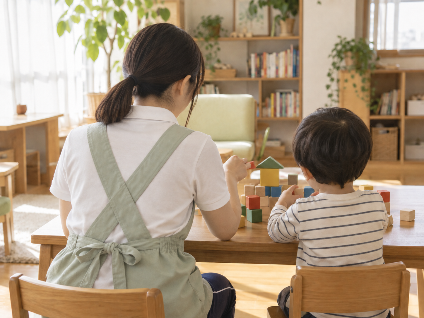 子どもと一緒に過ごしながら学ぶ施設実習のイメージ