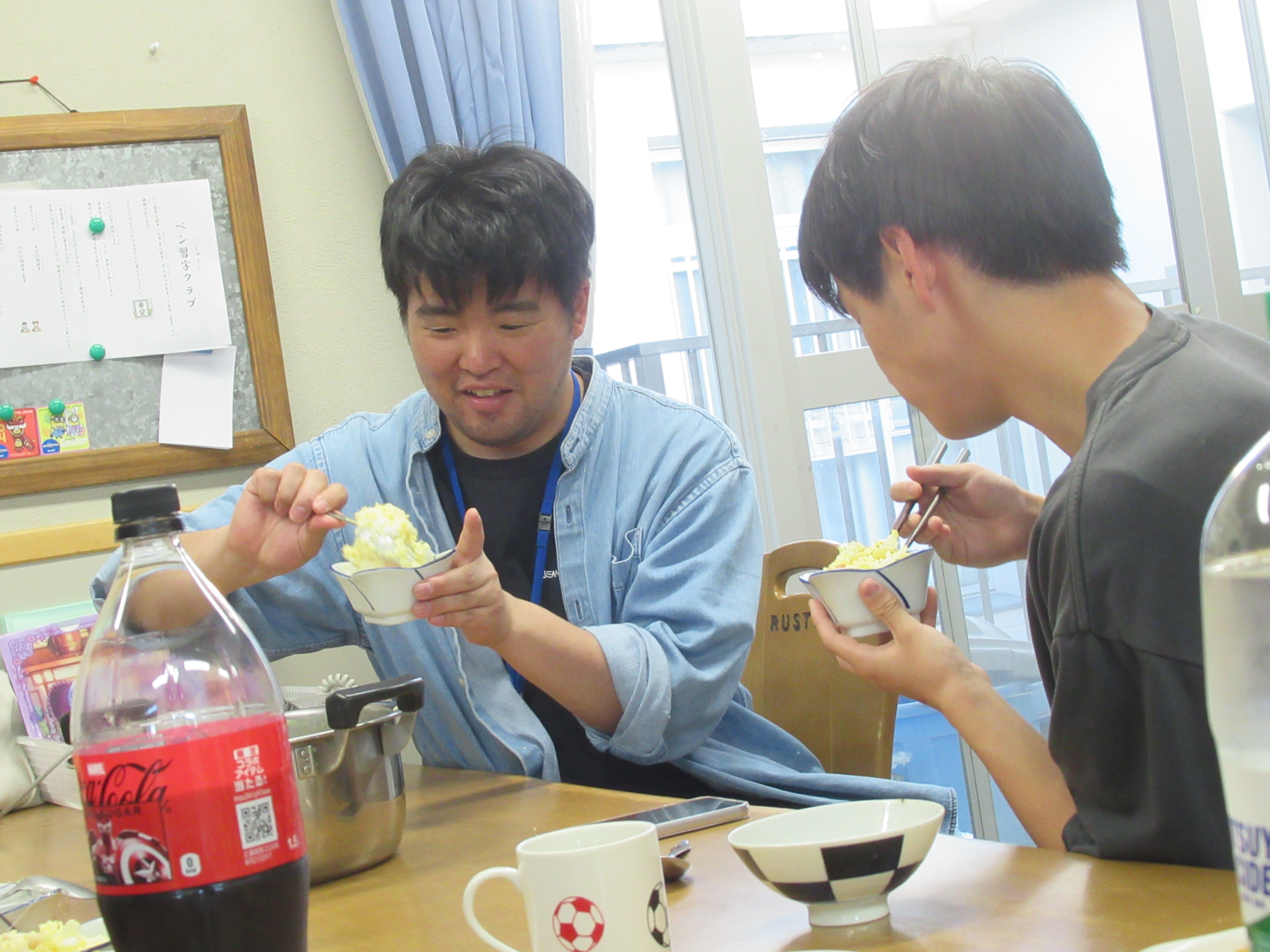 熊谷さんと子どもたちの様子
