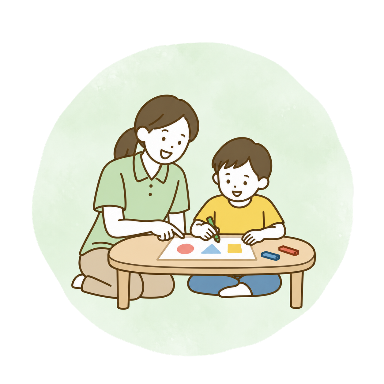 子どもと一対一で関わる個別対応職員