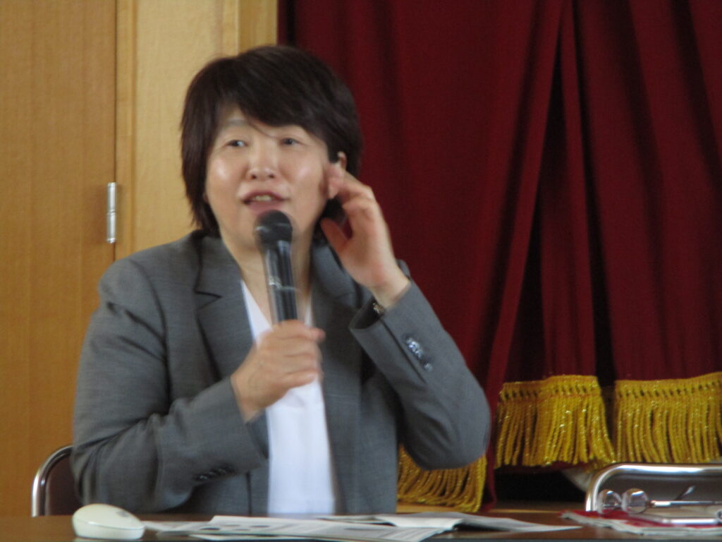 国立きぬ川学院長の相澤孝予さんの講演会
